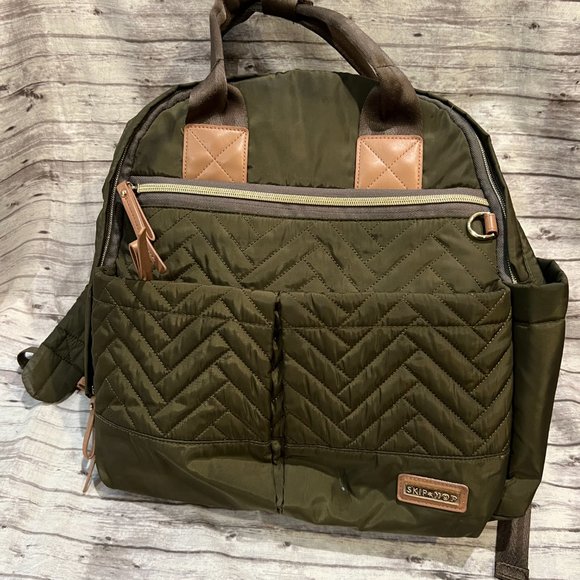 Skip Hop Suite Diaper Bag In Olive - Picture 1 of 16
